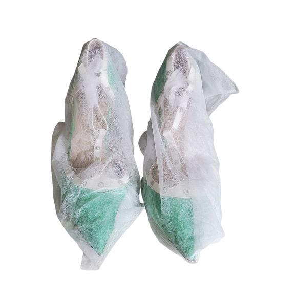 NEW IN BOX Boston Design Studios Women's Heels Studded Pumps Mint Size 8.5 - Picture 12 of 15